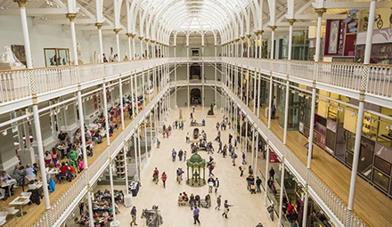 The interior of the National Museum Of Scotland