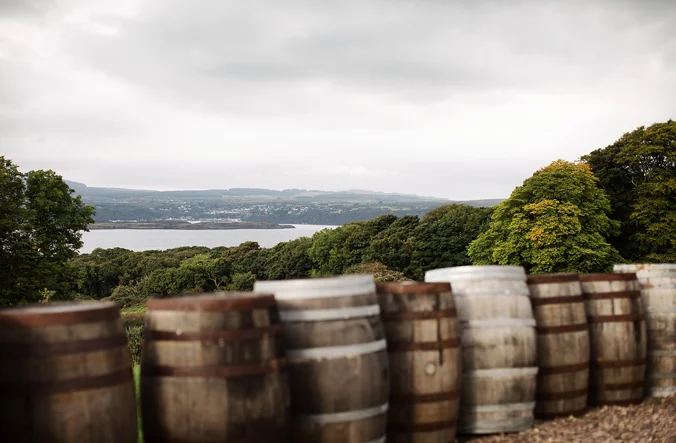 Whisky Barrels View To Tobermory. Image Credit Andy Bate The Angels' Share