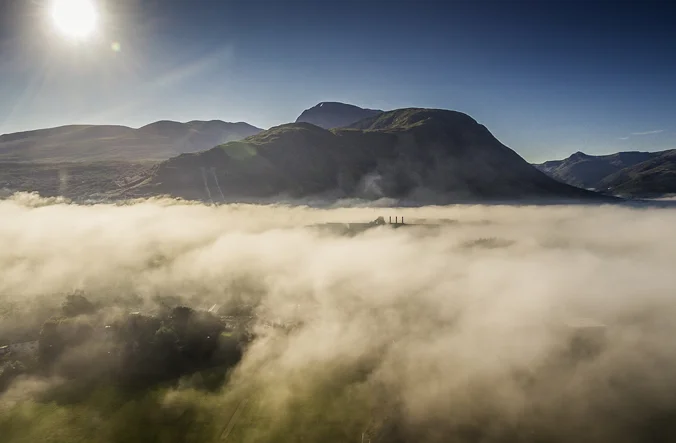 Ben Nevis surrounded by clouds