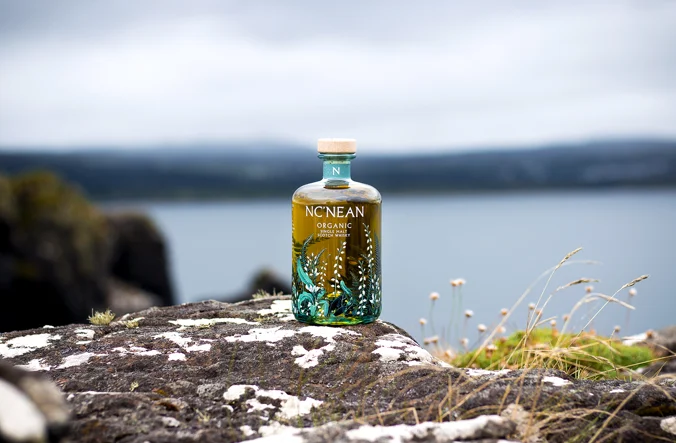 NcNean Whisky 100 Recycled Glass Bottle. Image Credit Nc'nean