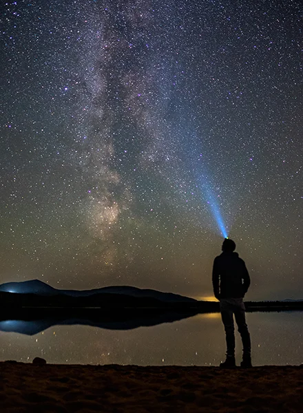Star gazing at Loch Morlich