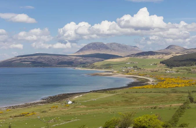 Landscape view of the Isle of Arran