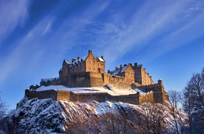 Edinburgh Castle in the Snow