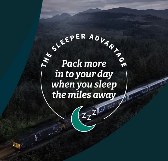 The sleeper advantage. Pack more in your day when you sleep the miles away.