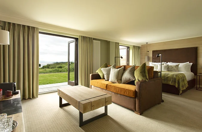 The interior of the retreat suite at the Isle of Mull Hotel.