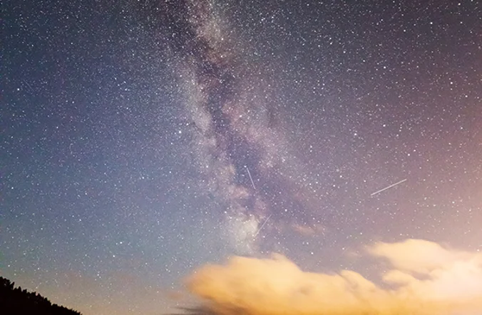 Dramatic night sky