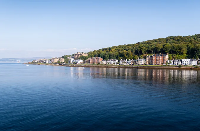 View of Bute from the water