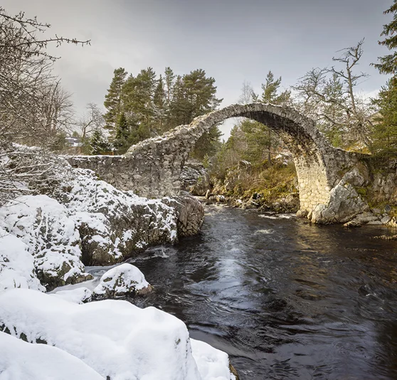 Old Packhorse Bridge In Carrbridge