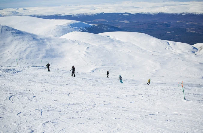 Hikers at the Cairngorm Mountains