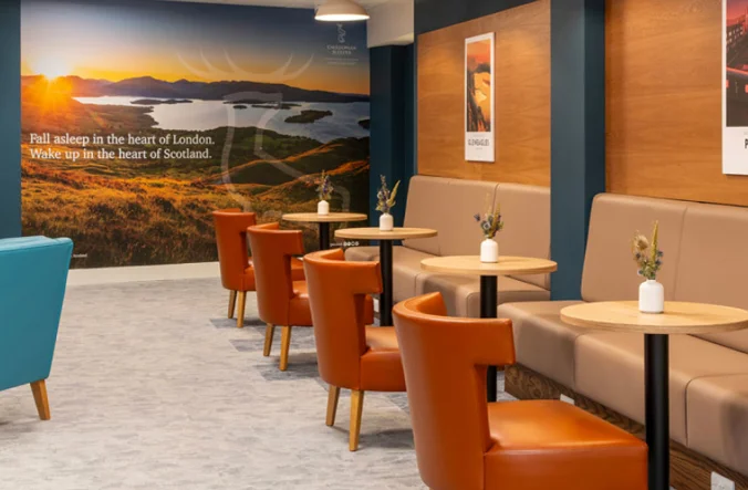 Caledonian Sleeper Euston Guest Lounge