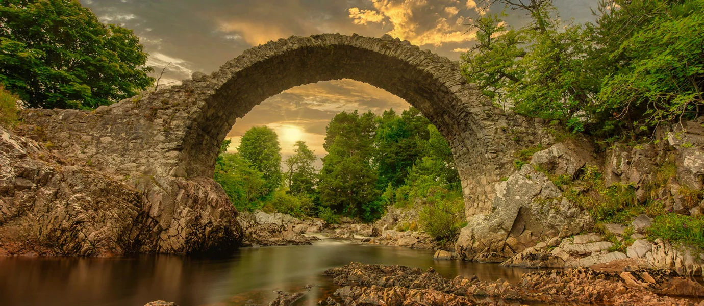 Packhorse bridge Carrbridge