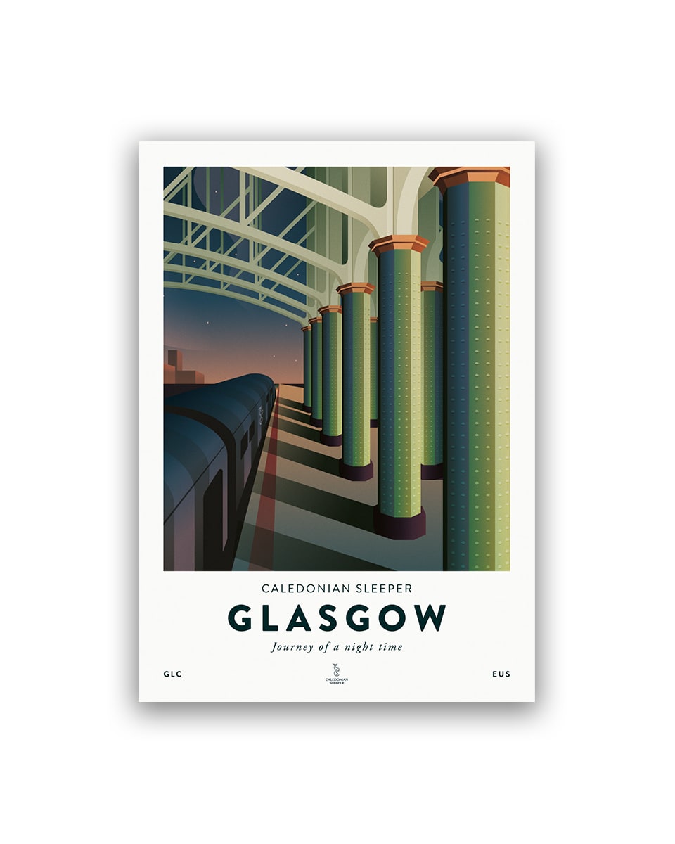 Caledonian Sleeper Glasgow Poster