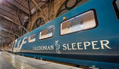 Caledonian Sleeper at Glasgow Central Station