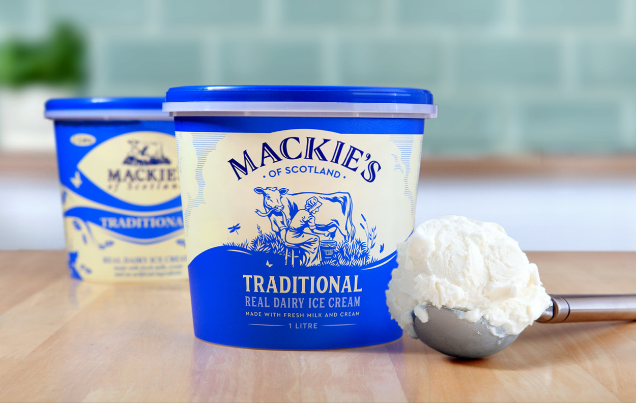 Mackie's vanilla ice cream