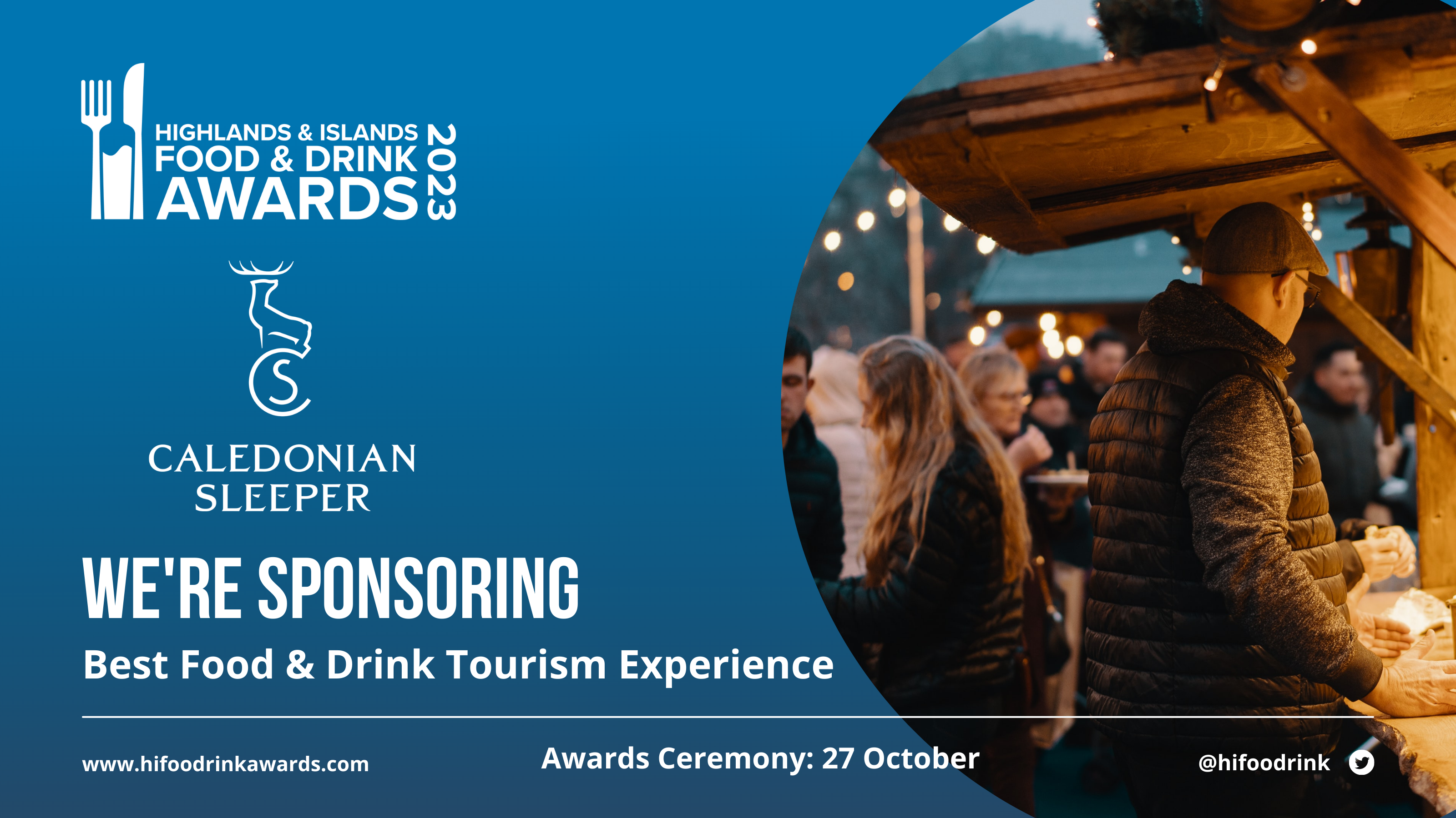 Caledonian Sleeper sponsorship of the Best Food and Drink Tourism Experience Award